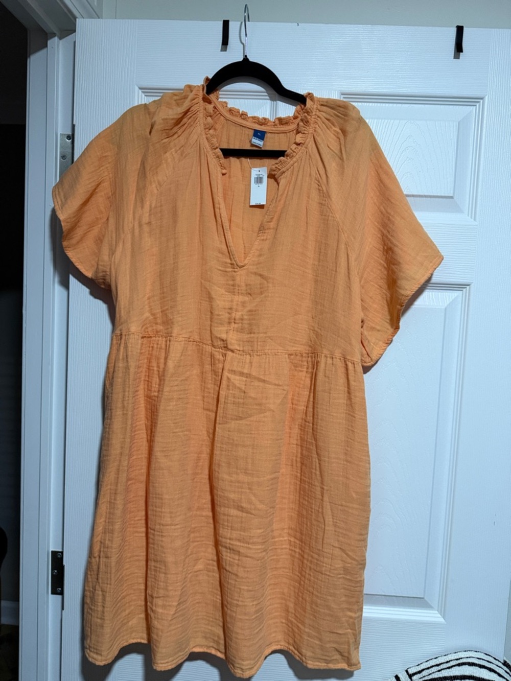Old Navy Peach-Orange Midi Dress